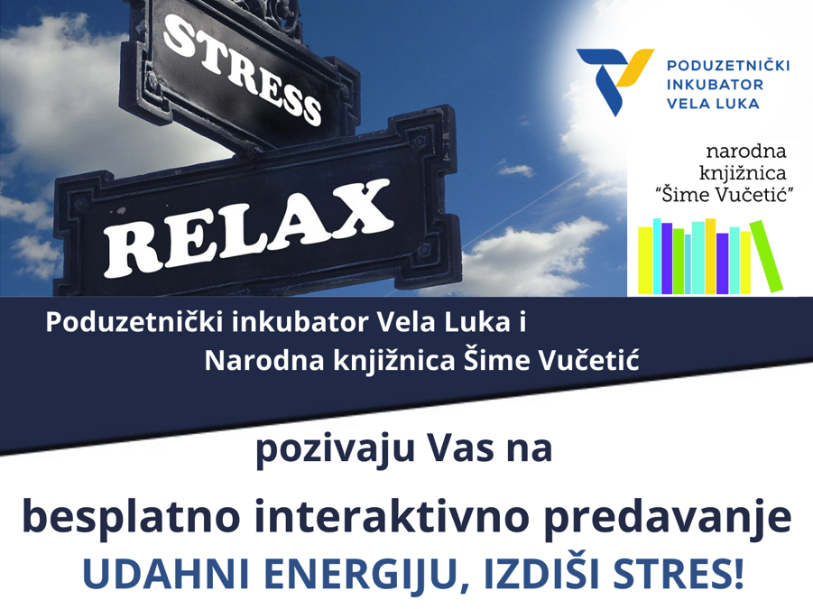 Naučite kako se osloboditi stresa na besplatnom predavanju  UDAHNI ENERGIJU, IZDIŠI STRES!