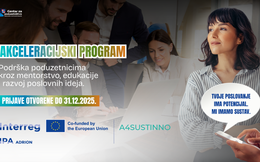 Javni poziv za sudjelovanje u akceleracijskom programu A4SUSTINNO