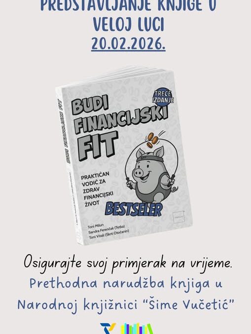 Najava mogućnosti narudžbe knjige Budi financijski fit