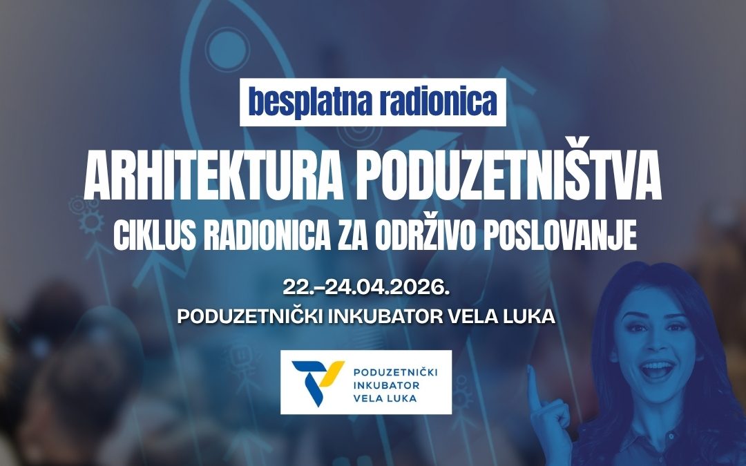 Ciklus radionica “Arhitektura poduzetništva” – Vela Luka, 22 – 24. travnja 2026.